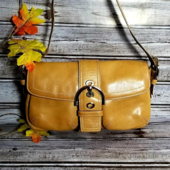 Coach Handbags - COACH Vintage Soho Leather Flap Bag